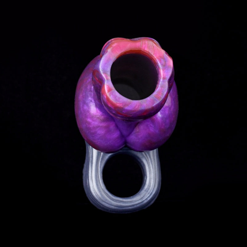 Purple Silicone Cock Sleeve – Alien Fantasy Penis Extender for Men Pegging Sexuality