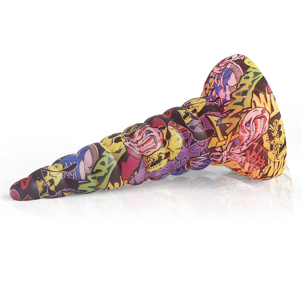 Camo Cone Analdildo Großer Saugnapf Sexspielzeug für Frauen - Premium Spiral-Vaginalstimulator aus Silikon