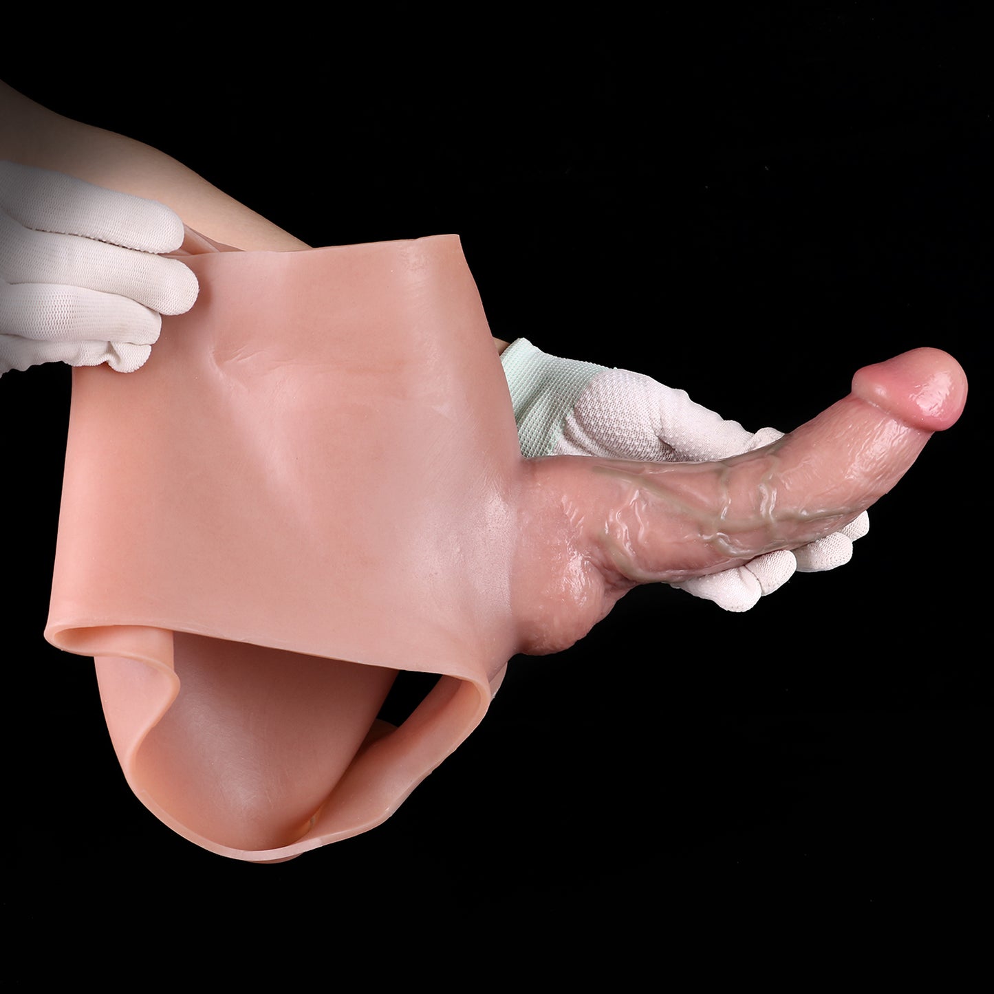 Pantalon à sangle pour agrandissement de pénis réaliste - Sous-vêtement à manchon de pénis réaliste, jouet sexuel pour hommes