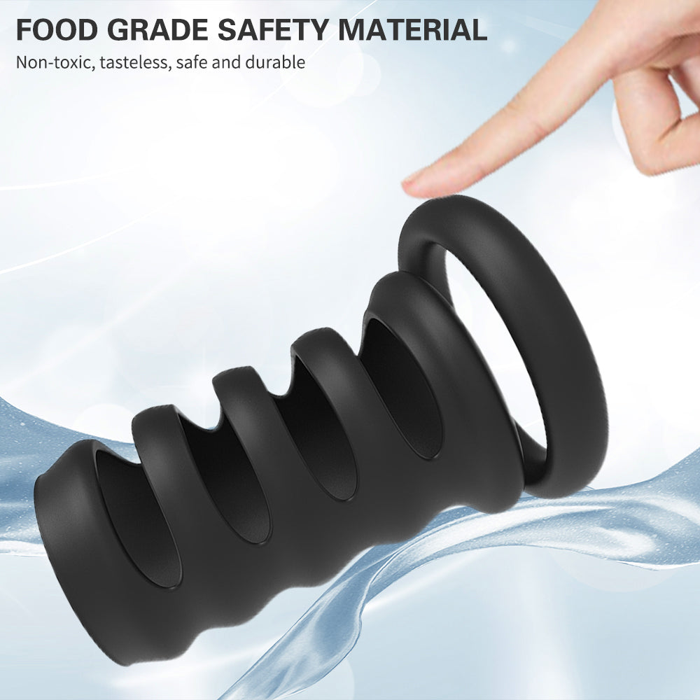 Penisring aus Silikon für Männer, Sexspielzeug für Männer – Sechs Penisringe, Trainer zur Verzögerung der Ejakulation