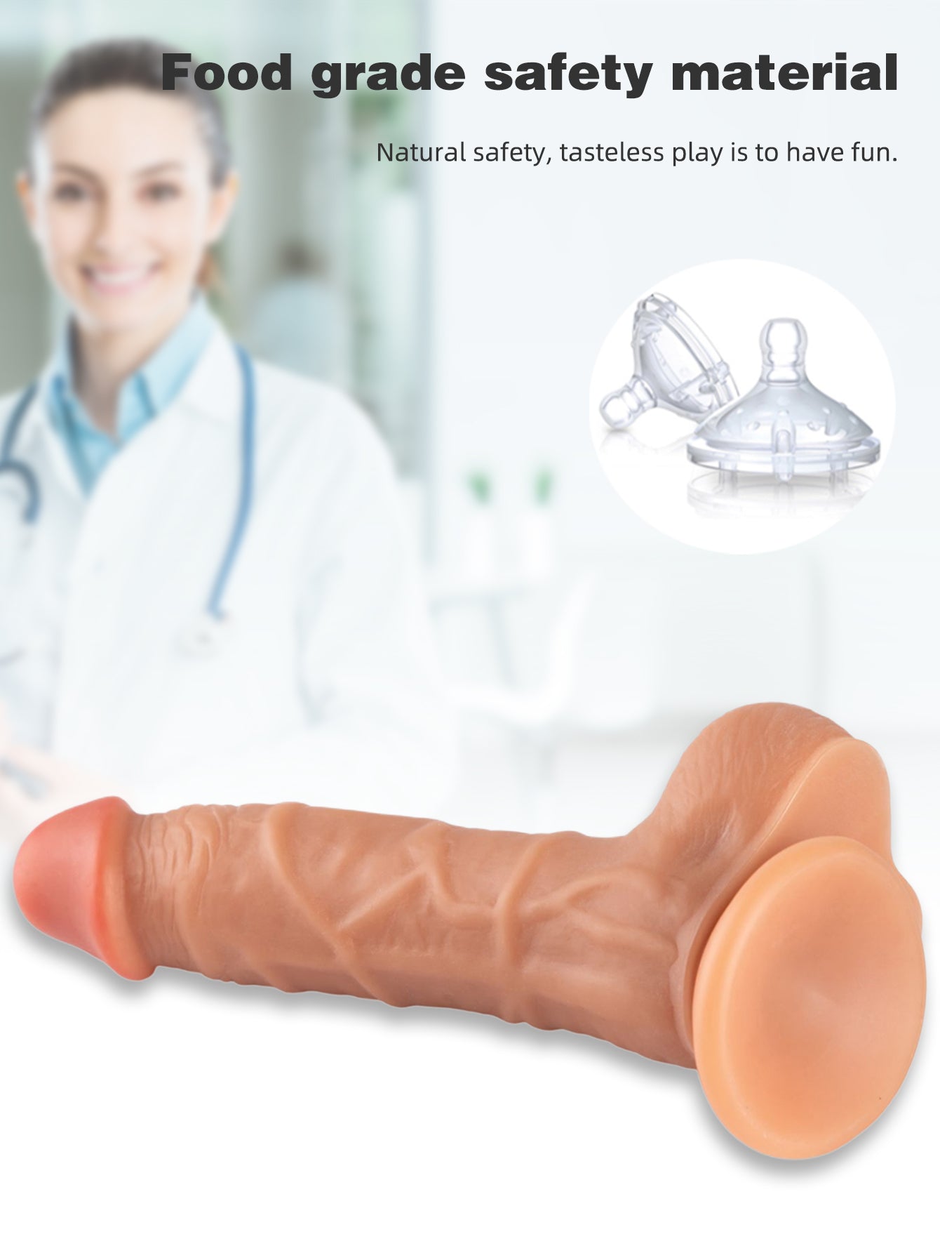 Realistische Dildos für Frauen – 7,9 Zoll lebensechter Silikondildo, weibliches Sexspielzeug