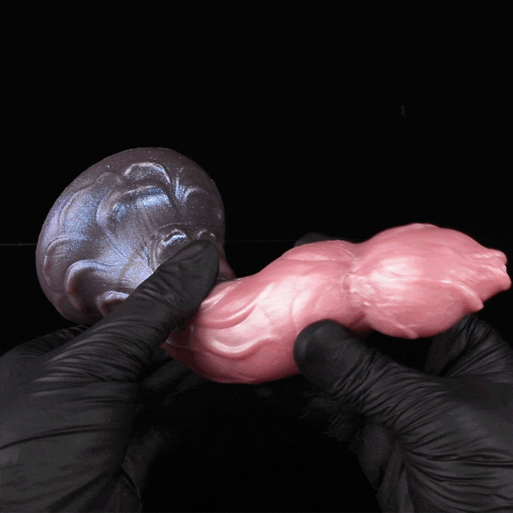 Gode Fantasy Monster à insertion avec plug anal – Stimulateur en silicone liquide de qualité médicale