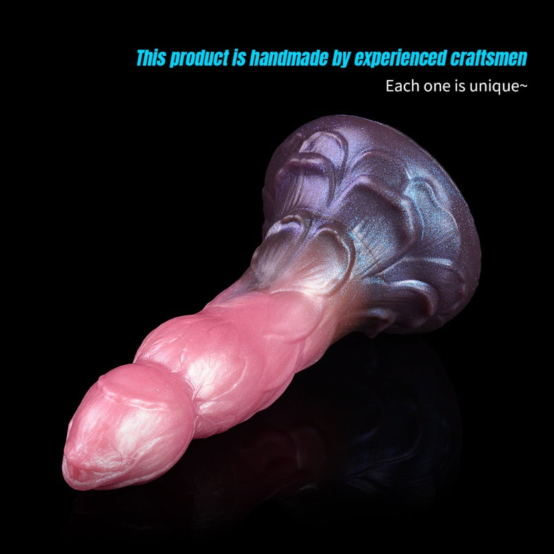 Gode Fantasy Monster à insertion avec plug anal – Stimulateur en silicone liquide de qualité médicale