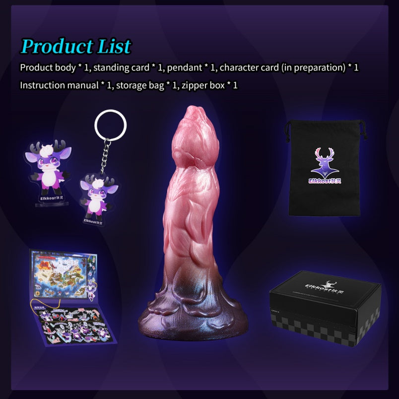 Gode Fantasy Monster à insertion avec plug anal – Stimulateur en silicone liquide de qualité médicale