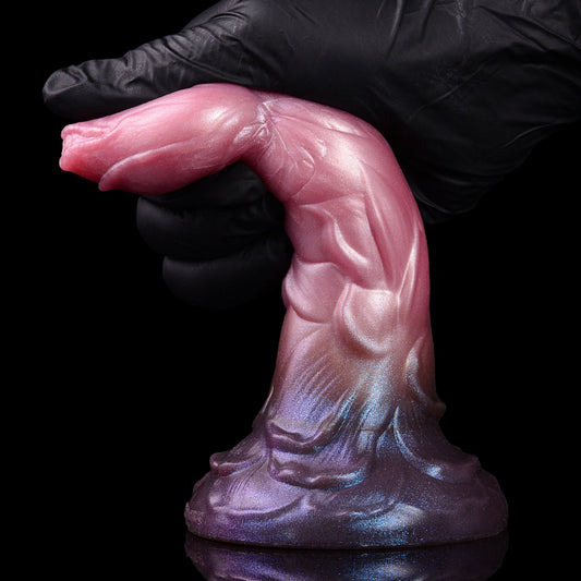 Insertion-Based Fantasy Monster Dildo with Butt Plug – Medical-Grade Liquid Silicone Stimulator
