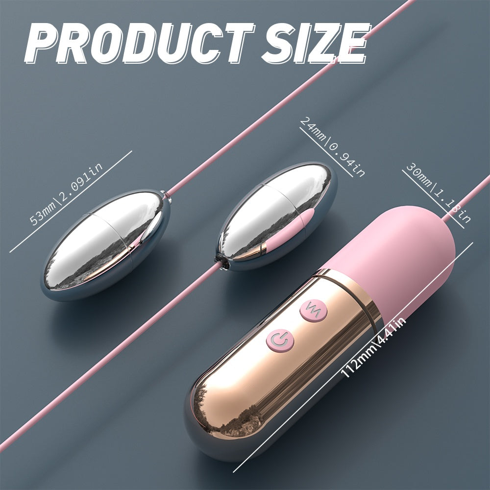Metal Bullet Vibrator Buttplug - Couples' Erotic Teasing BDSM Toy