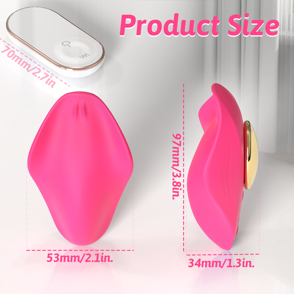 Discreet Strap-On Vibrating Clitoral Stimulating Magic Wand – Wireless Remote Control Female Toy