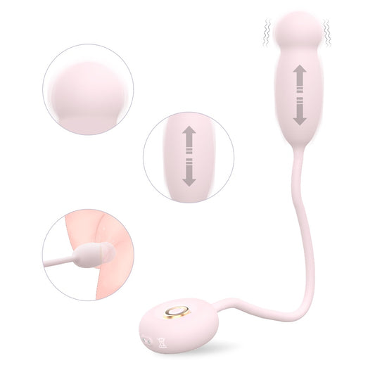 Fantasy Insertion Thrusting G-Spot Vibrator - Telescoping Stimulating Female Vaginal Silicone Toy