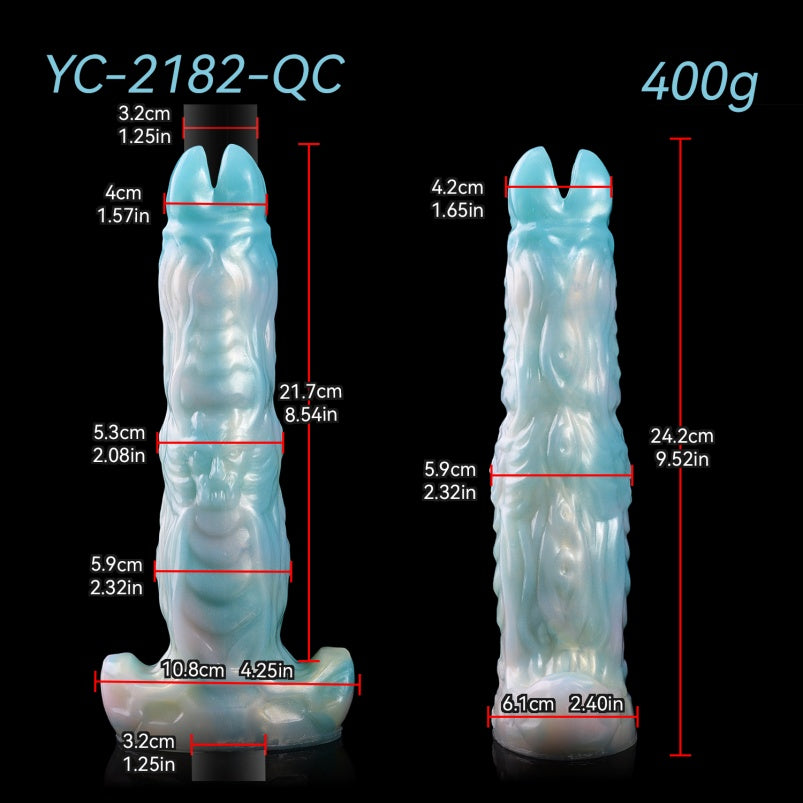 Insertable 8.54in Vaginal Fantasy Ovipositor – G-Spot Stimulating Silicone Dildo