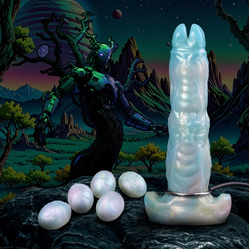 Insertable 8.54in Vaginal Fantasy Ovipositor – G-Spot Stimulating Silicone Dildo