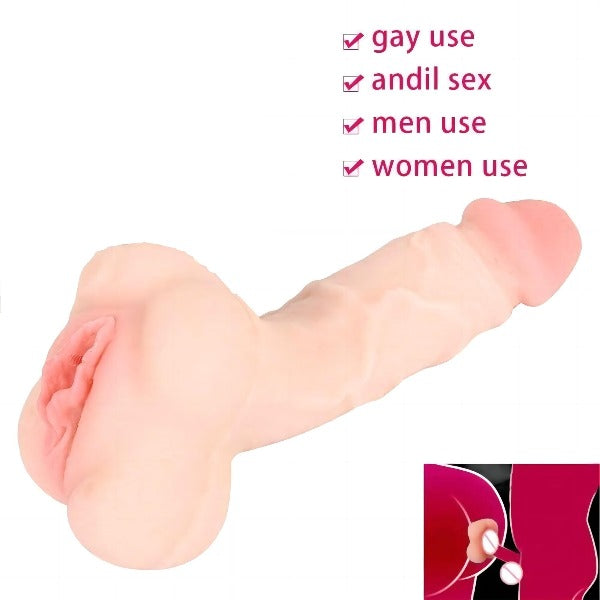 Silikon-Pocket-Muschi-Penishülle, realistischer Dildo – 3D-lebensechter strukturierter männlicher Masturbator, Sweatshirt