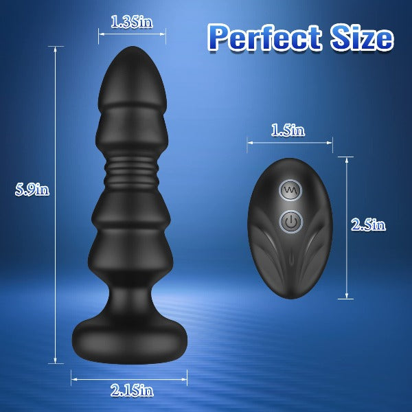 Vibromasseur Anal à poussée télécommandée, Plug Anal, culotte vibrante, jouet sexuel pour hommes et femmes