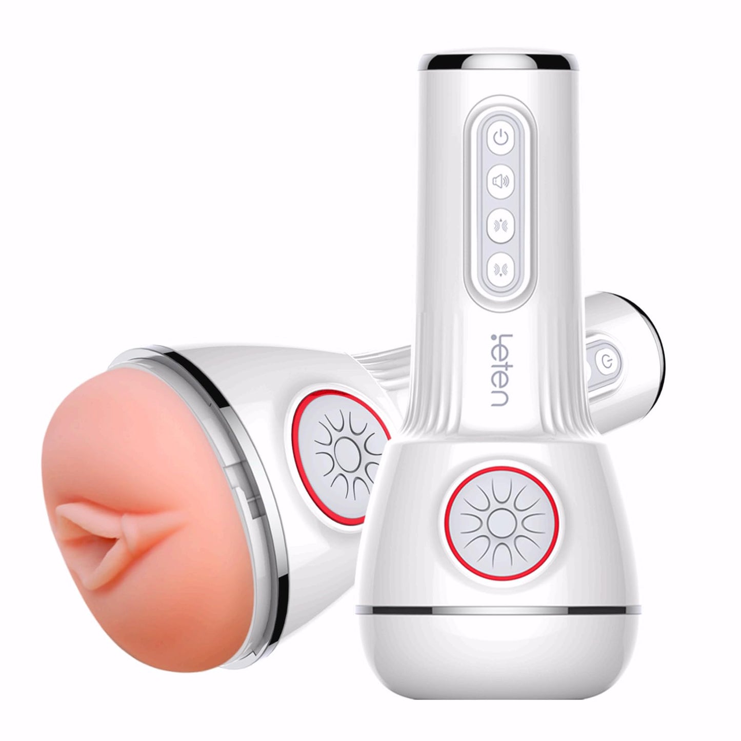 Masturbateur masculin à poussée portative - Machine vibrante électrique pour hommes avec fonctions vocales et chauffantes