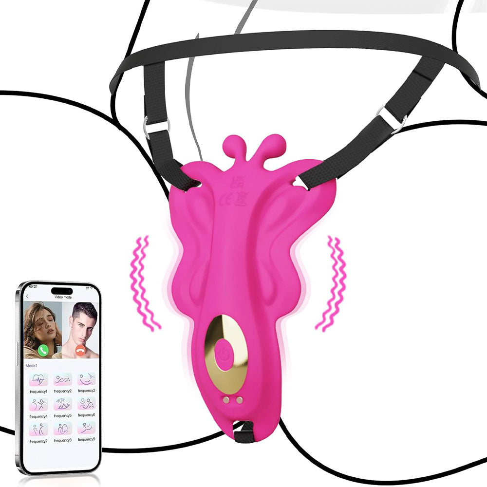 APP Controlled Vibrating Panty Sex Toys for Women - Butterfly Straples Domlust APP Controlled Vibrating Panty Sex Toys for Women - Butterfly Straples Domlust