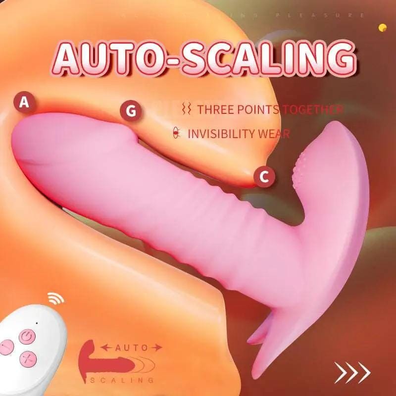 Domlust Thrusting Dildo Remote Control Panty Vibrator- 2cm Extension D Domlust Thrusting Dildo Remote Control Panty Vibrator- 2cm Extension D