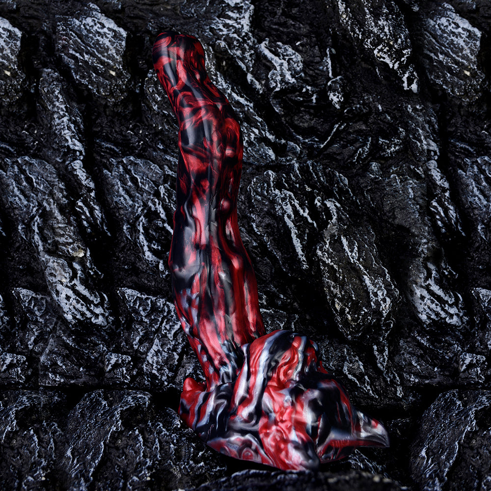 Black Tiger Monster Dildo Women Masturbating Sex Toys - Fantasy Silicone Pegging Sexual