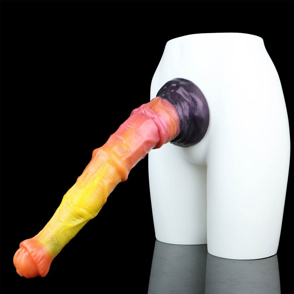 Fantasy Realistic Horse Cock Suction Cup - Dual Density Silicone Female Orgasm Toy