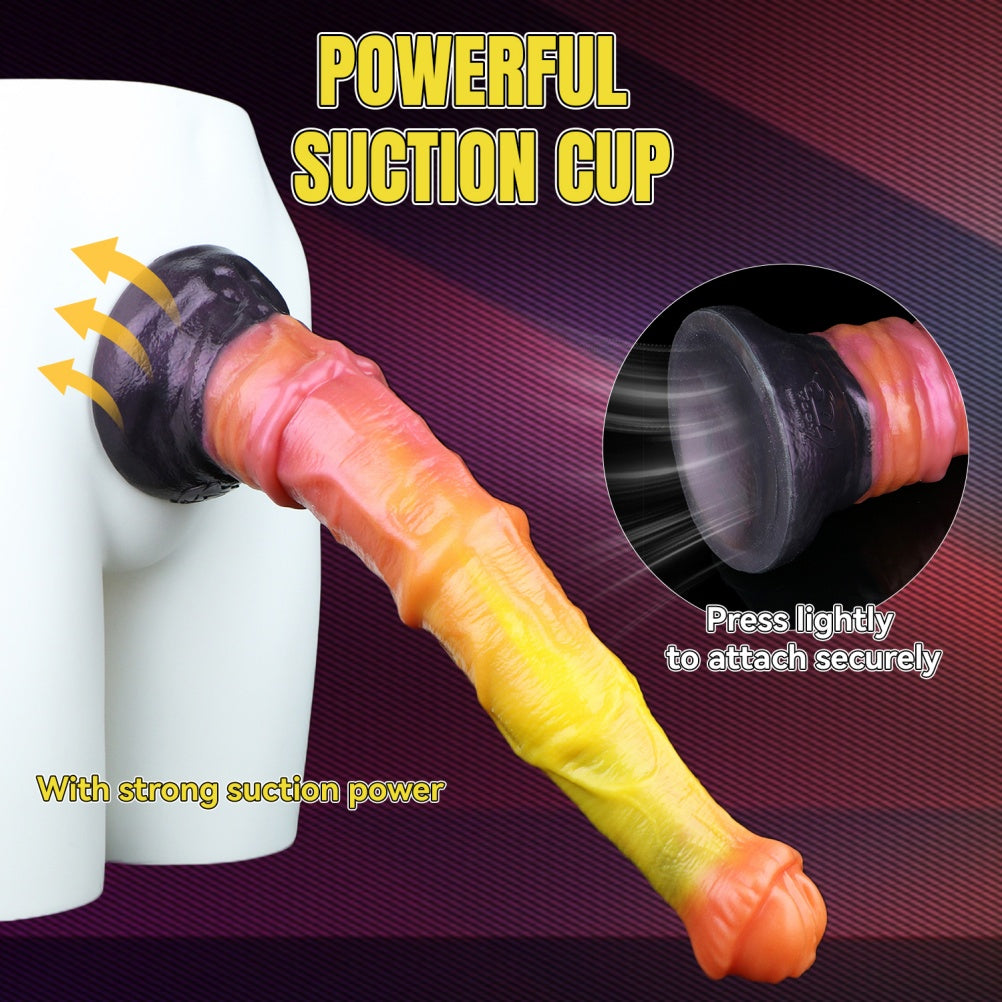 Fantasy Realistic Horse Cock Suction Cup - Dual Density Silicone Female Orgasm Toy