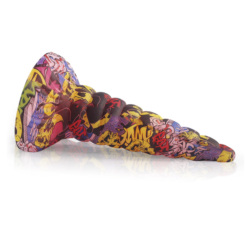 Camo Cone Analdildo Großer Saugnapf Sexspielzeug für Frauen - Premium Spiral-Vaginalstimulator aus Silikon