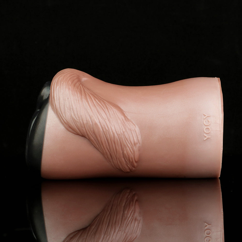 Ebony Horse Pussy Animal Masturbator - Realistic Pocket Cup Penis Blowjob Stroker