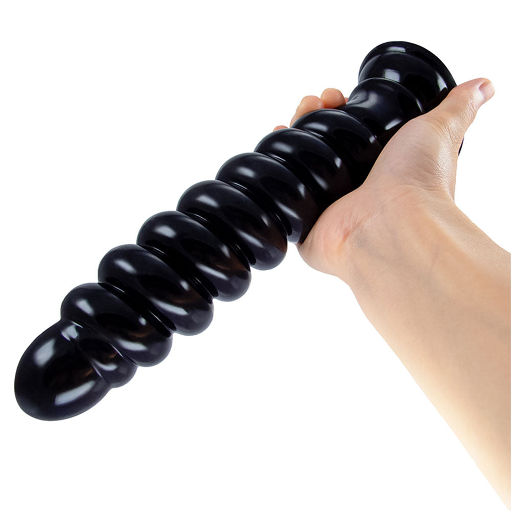 9 inch Exotic Dildo Spiral Anal Butt Plug - Fantasy Vaginal Women Masturbation Sex Toys