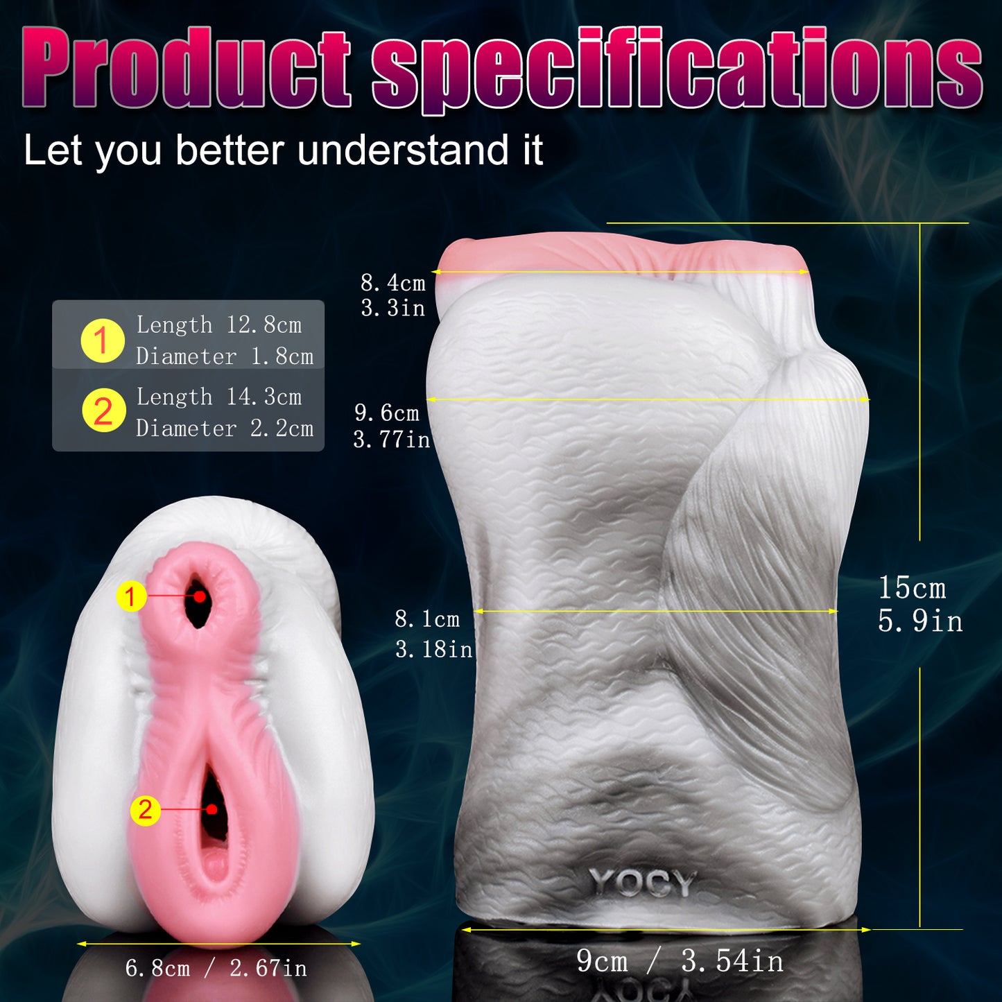 Fantasy Horse Pocket Pussy Sexspielzeug für Männer – Rosa Vagina mit zwei Löchern, Penis-Masturbator