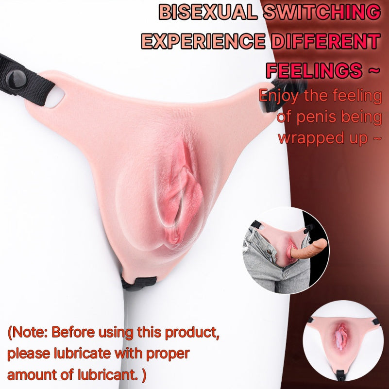 Fantasy Silicone Wearable Fake Vagina – Male Homosexual BDSM Sex Toy