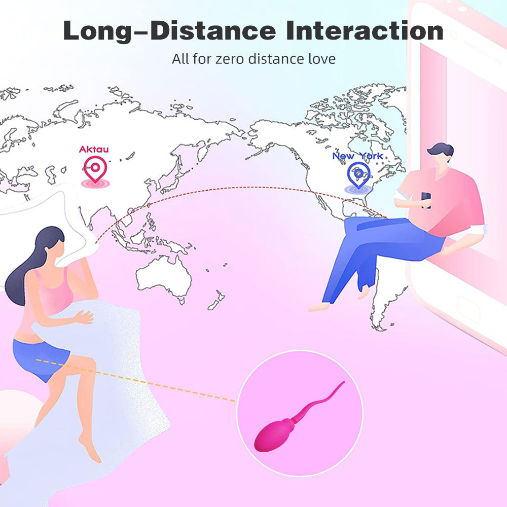 Vibromasseur à œufs vibrant contrôlé par application - Jouets sexuels anaux pour point G de sperme pour femmes