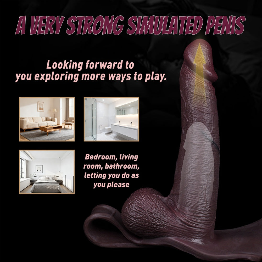 Penis Enhancement Sheath Underwear for Men – Realistic Flesh-Like Silicone Wearable for Erectility Improvement