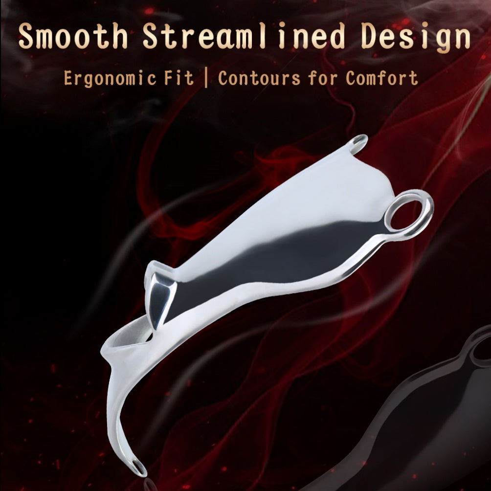 Oral Fantasy Strap-on G-string – Male Chastity Stainless Steel BDSM Toys
