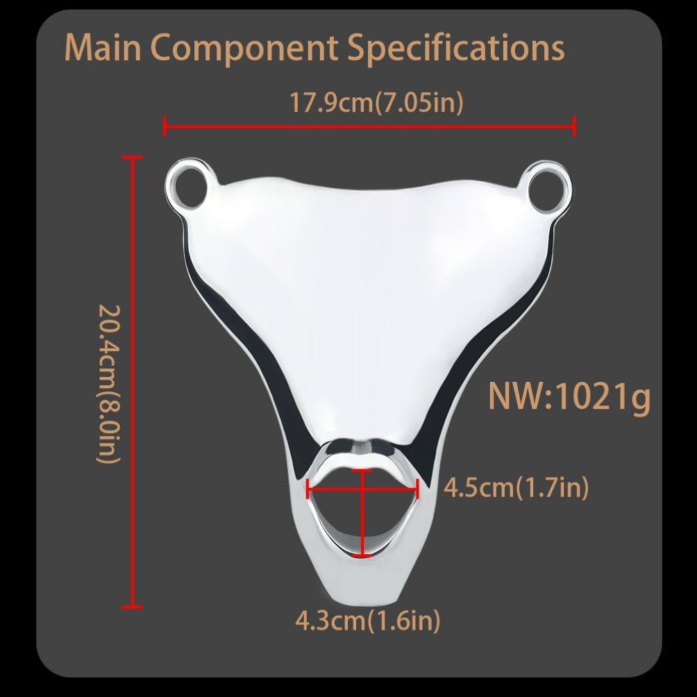 Oral Fantasy Strap-on G-string – Male Chastity Stainless Steel BDSM Toys