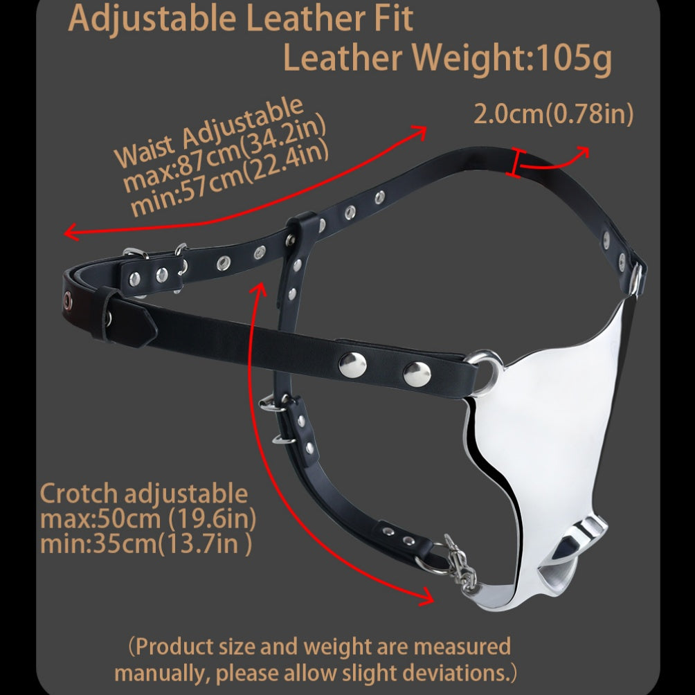 Oral Fantasy Strap-on G-string – Male Chastity Stainless Steel BDSM Toys