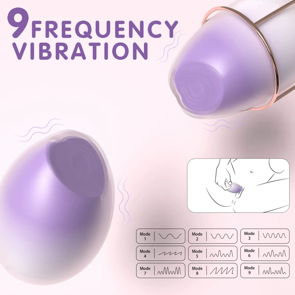 Klitorisstimulator-Ei-Vibrator – Mehrfrequenz-Vibration, weibliches Masturbationsspielzeug
