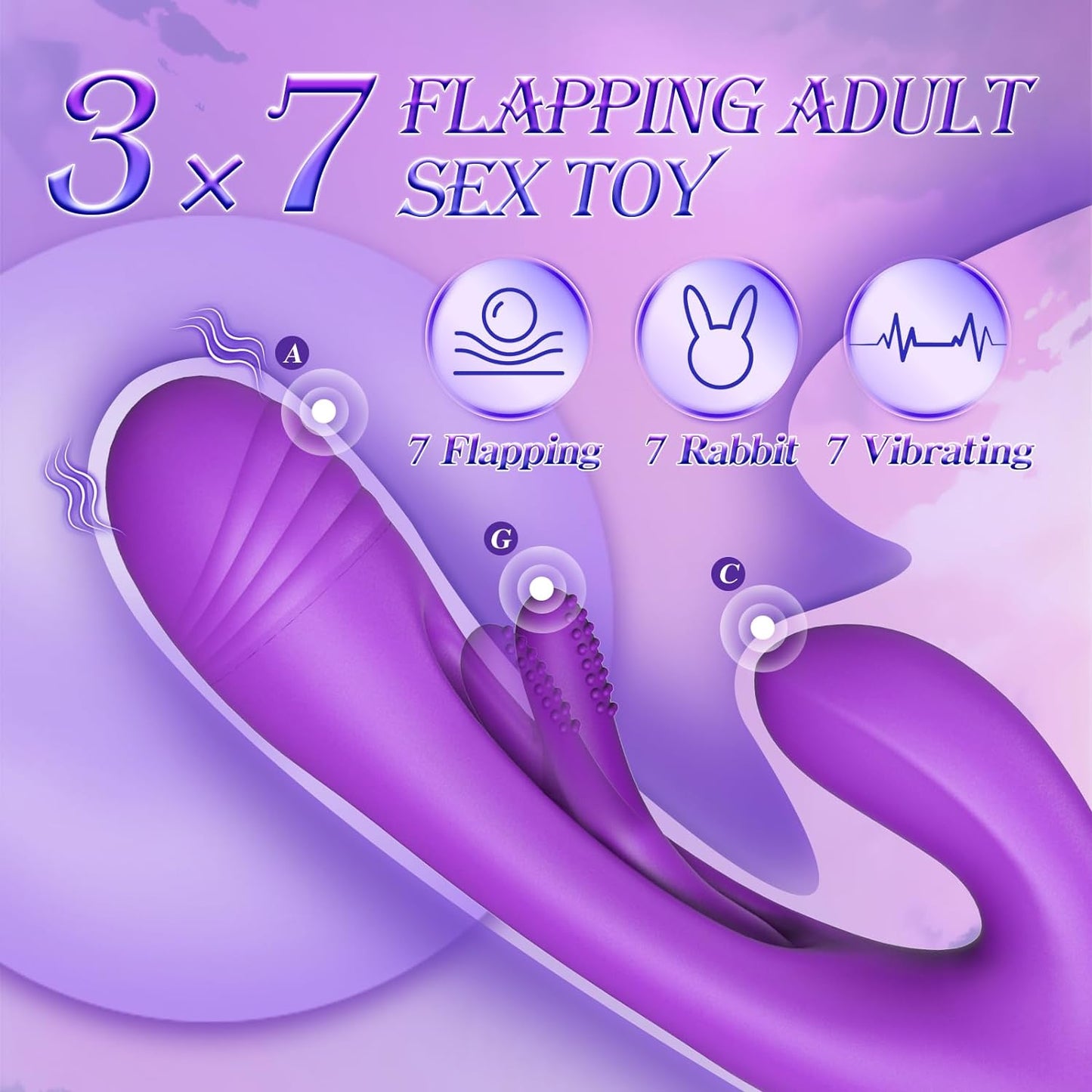 Vibromasseur clitoridien pour point G - Gode anal battant la langue - Jouets sexuels féminins