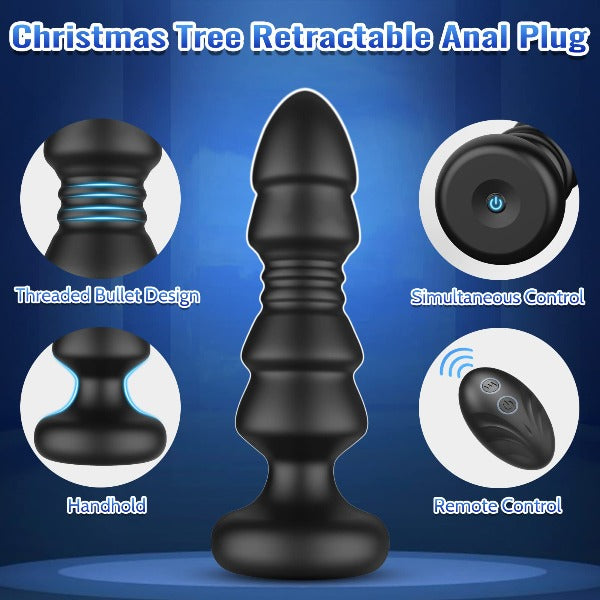 Vibromasseur Anal à poussée télécommandée, Plug Anal, culotte vibrante, jouet sexuel pour hommes et femmes