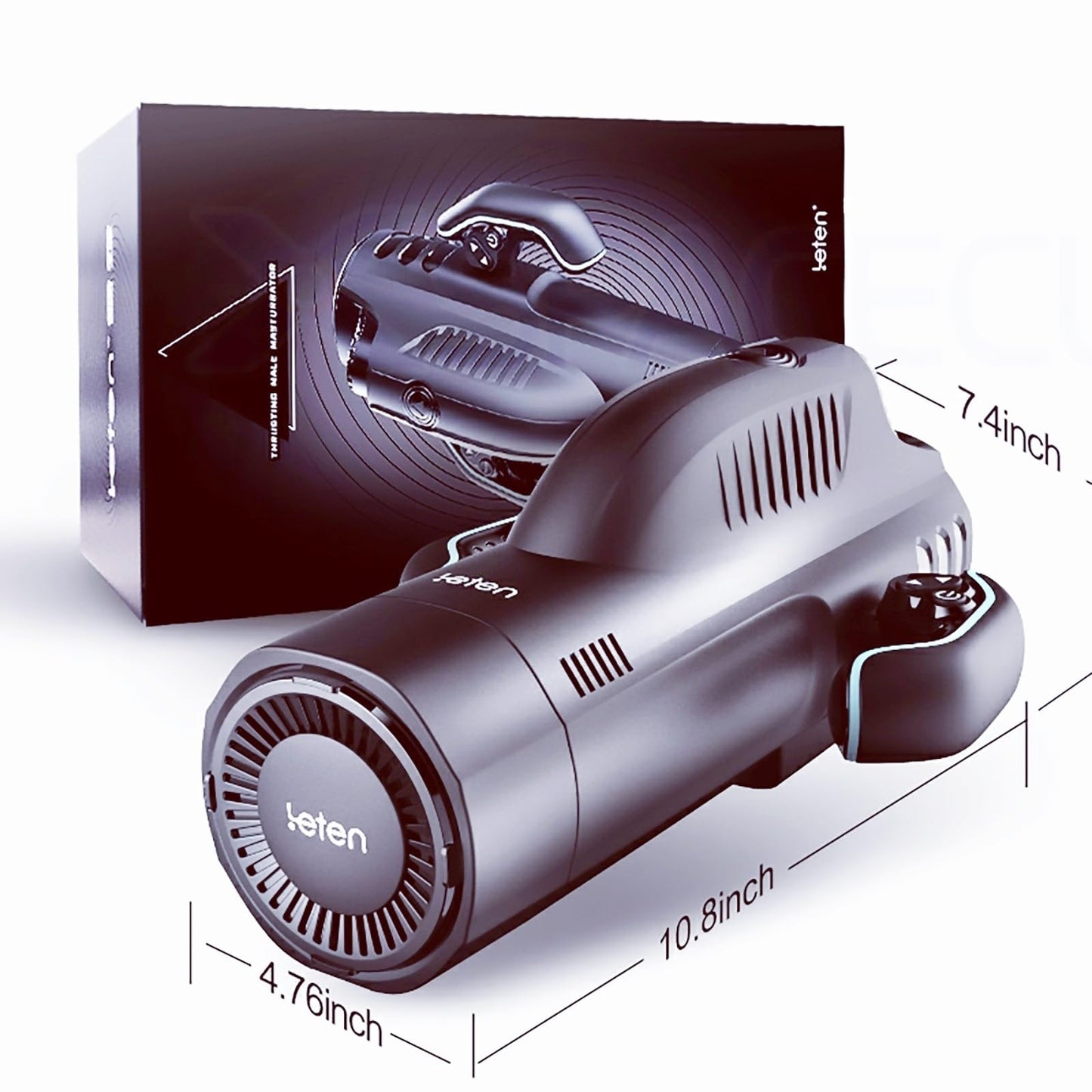 Masturbateur masculin - Machine de simulation de fellation électrique et étanche avec voix pour hommes (noir)