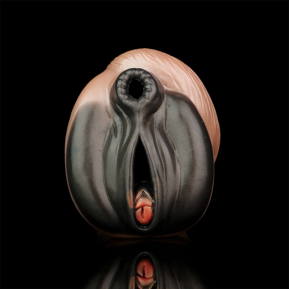 Ebony Horse Pussy Animal Masturbator - Realistic Pocket Cup Penis Blowjob Stroker