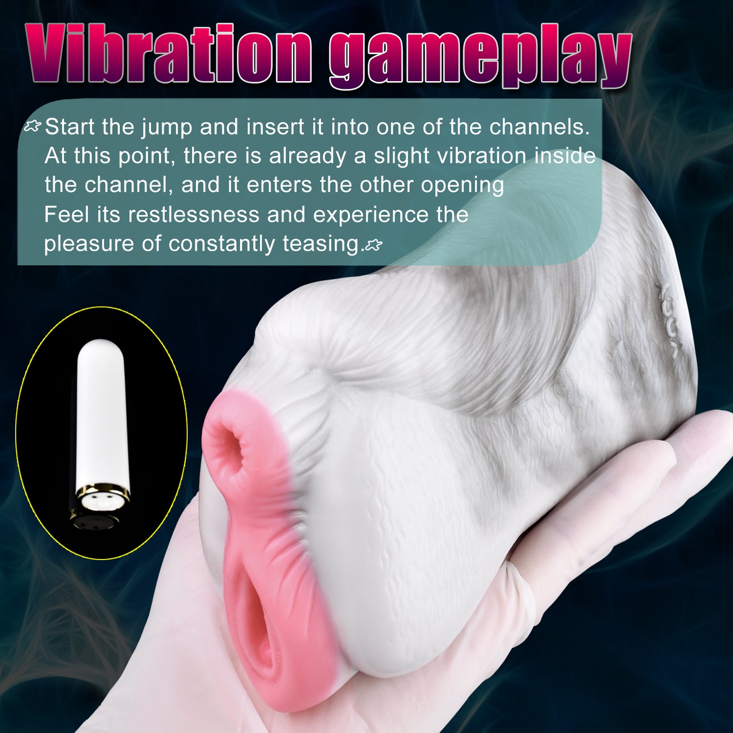 Fantasy Horse Pocket Pussy Sexspielzeug für Männer – Rosa Vagina mit zwei Löchern, Penis-Masturbator