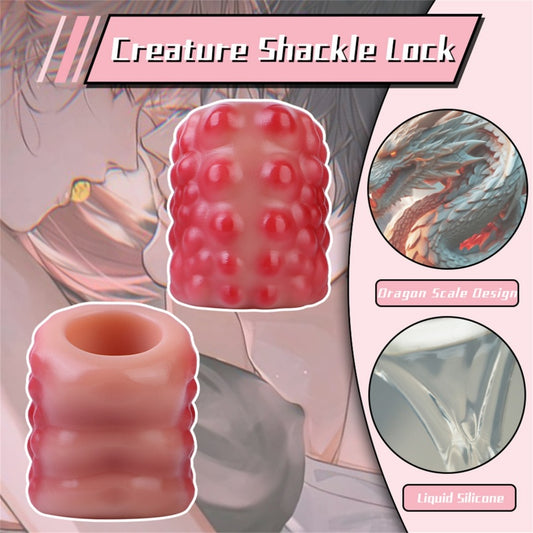 Crimson Stallion Cock Ring Sheath - Knots Pegging Sexuality Male Ejaculation Penis Extender