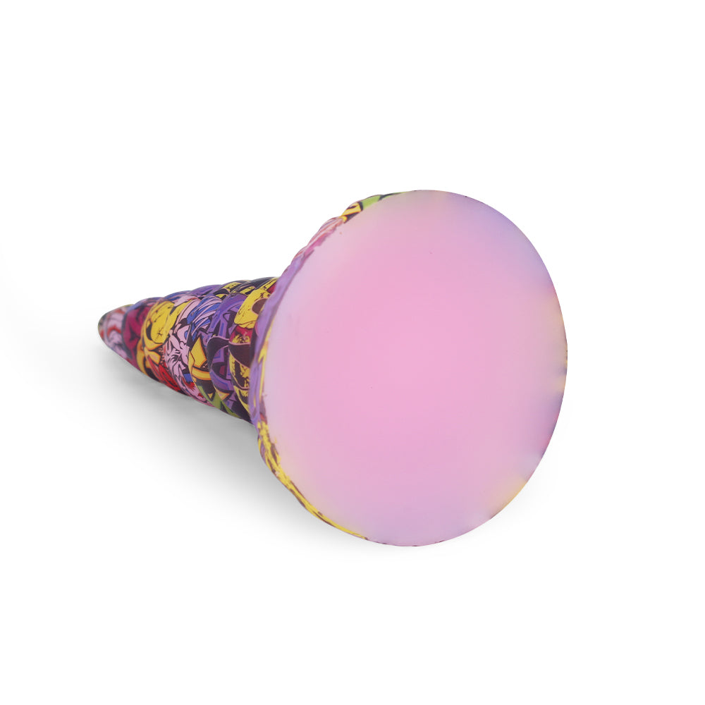 Camo Cone Analdildo Großer Saugnapf Sexspielzeug für Frauen - Premium Spiral-Vaginalstimulator aus Silikon