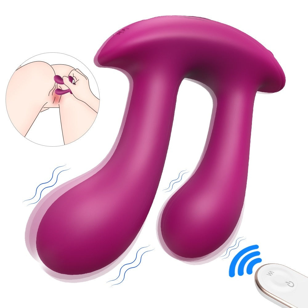 Fantasy Doppelseitiger Dildo-Vibrator – Stimulierendes weibliches G-Punkt-Masturbationsspielzeug aus Silikon