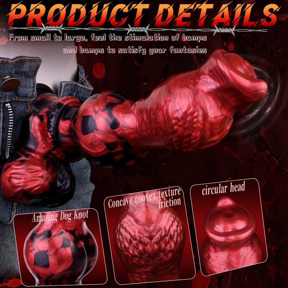 Fantasy Silicone Animal Dog Blowjob - Vaginal Partial Expansion Knot Toy