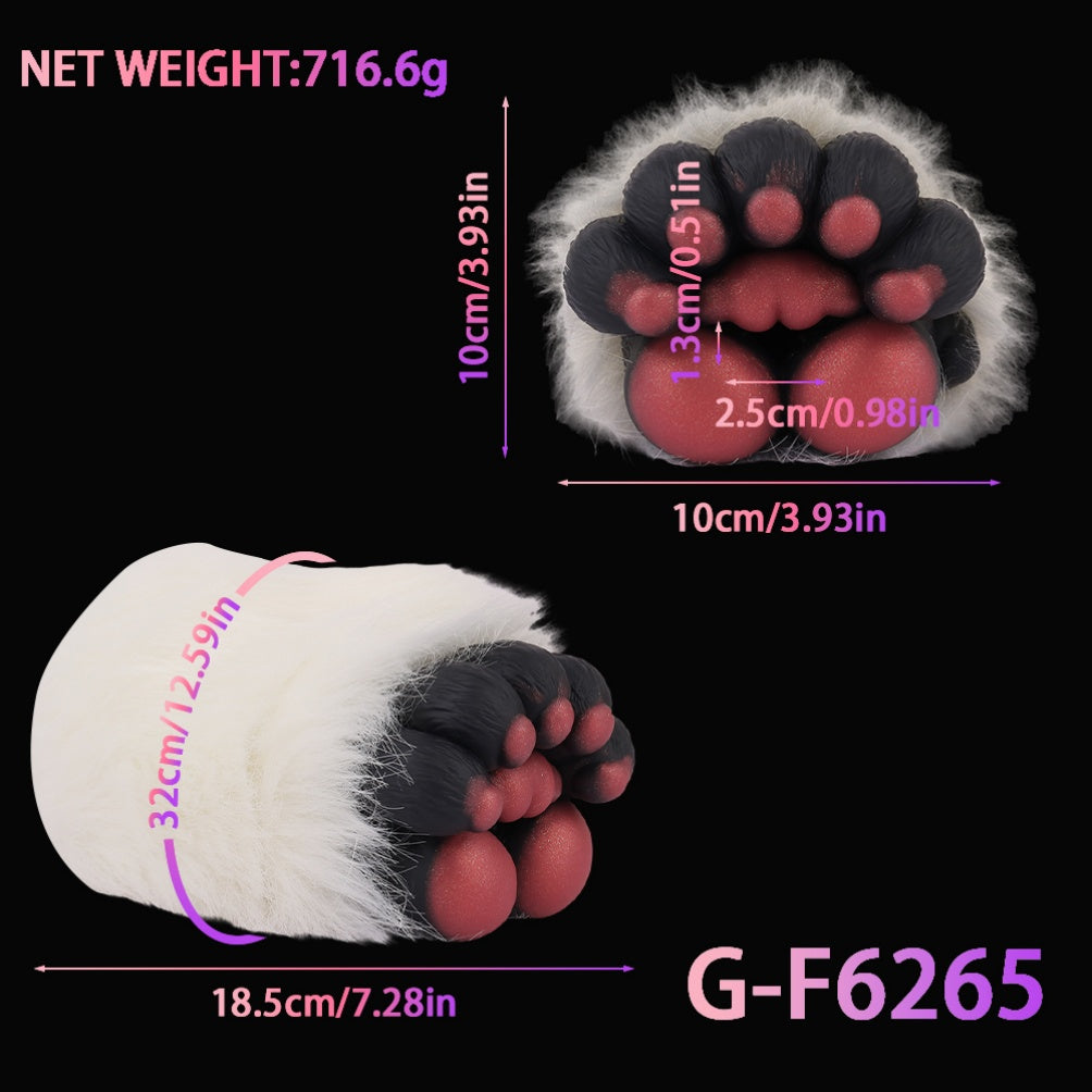 Animal Paw Fantasy Pocket Pussy - Realistic Detachable Hair Penis Masturbation Toys