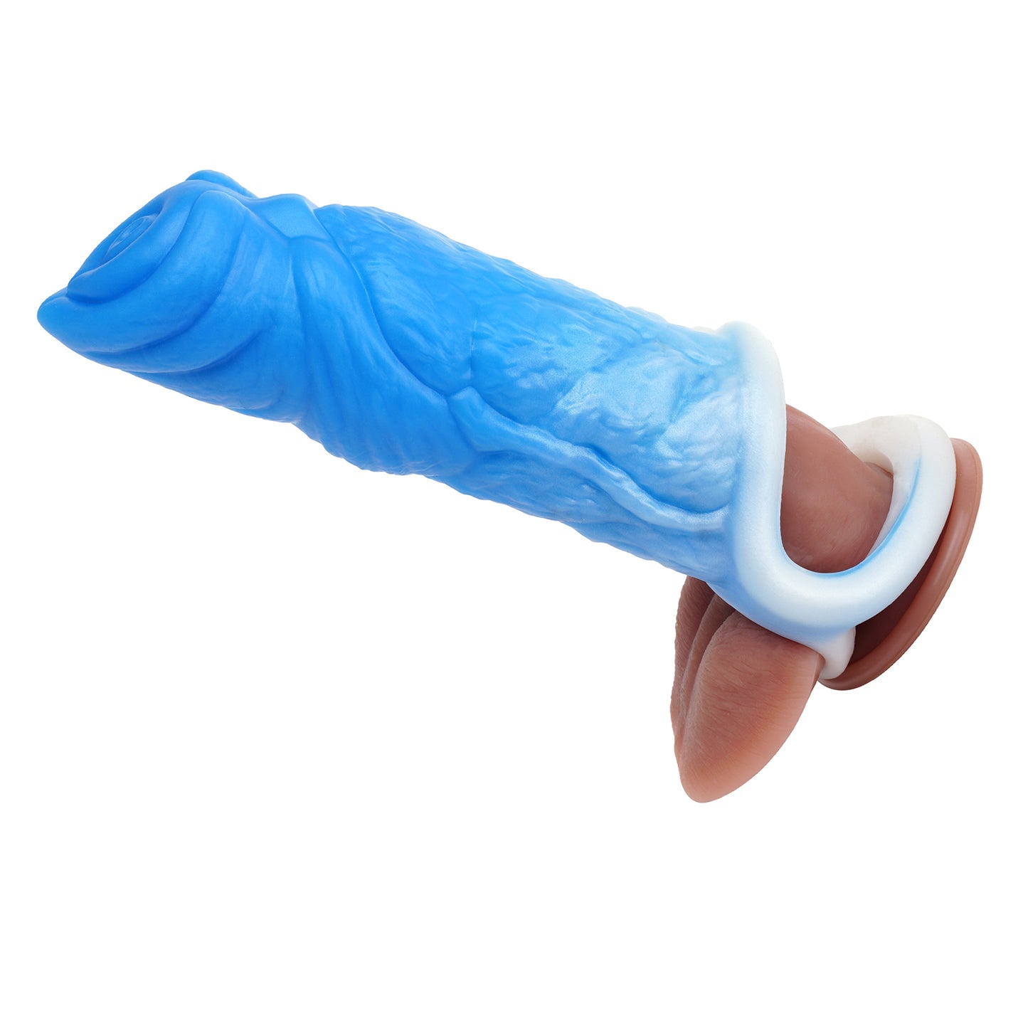 Agrandisseur lumineux de manchon de coq énorme - Monsterdildo Penis Ring Preimium Silicone Sex Toy pour hommes