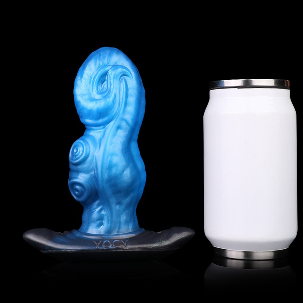 Oktopus-Dildo-Schwanz-Buttplug mit Silikon-Ankerbasis – Sexspielzeug für Frauen