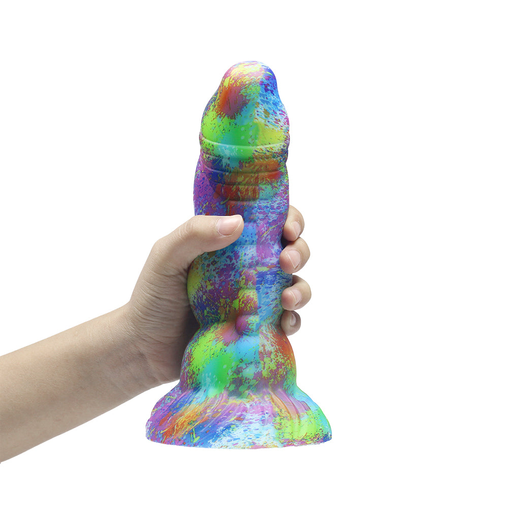 Großer, dicker Analdildo mit Butt Plug – leuchtender, realistischer Dildo, Sexspielzeug für Frauen