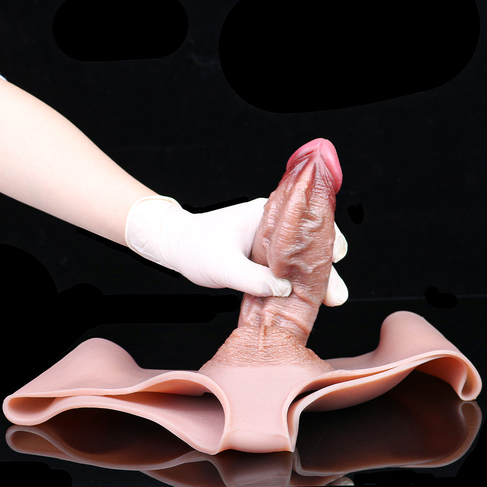 Gaine pénienne réaliste à veines épaisses – Sextoys pegging améliorés pour le plaisir masculin