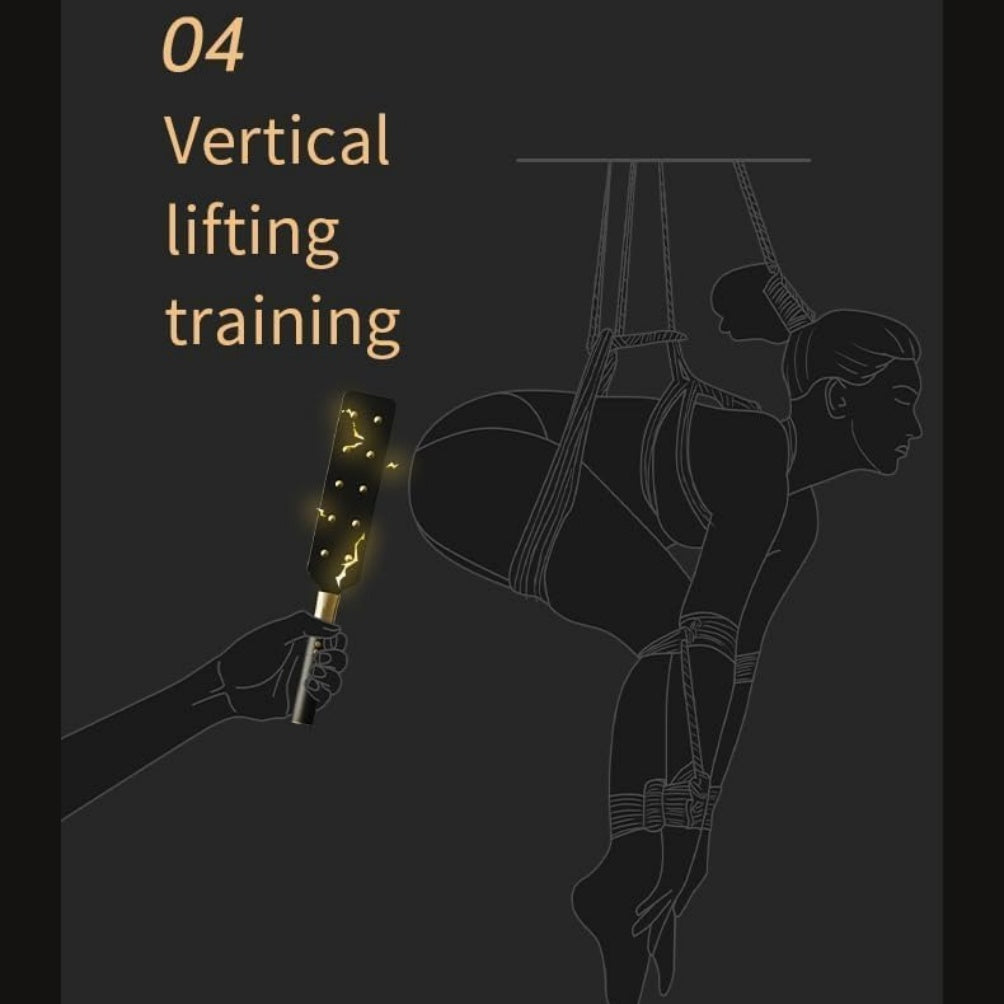 Fantasy Electric Shock Leather Paddle - Submissive BDSM Bondage Kinky Sex Toys