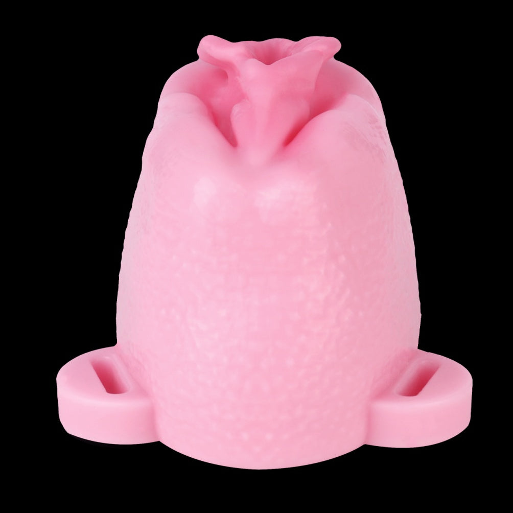 Sissy Strapon Realistic Fake Vagina – Insertable Pink Silicone Sex Toy for Men