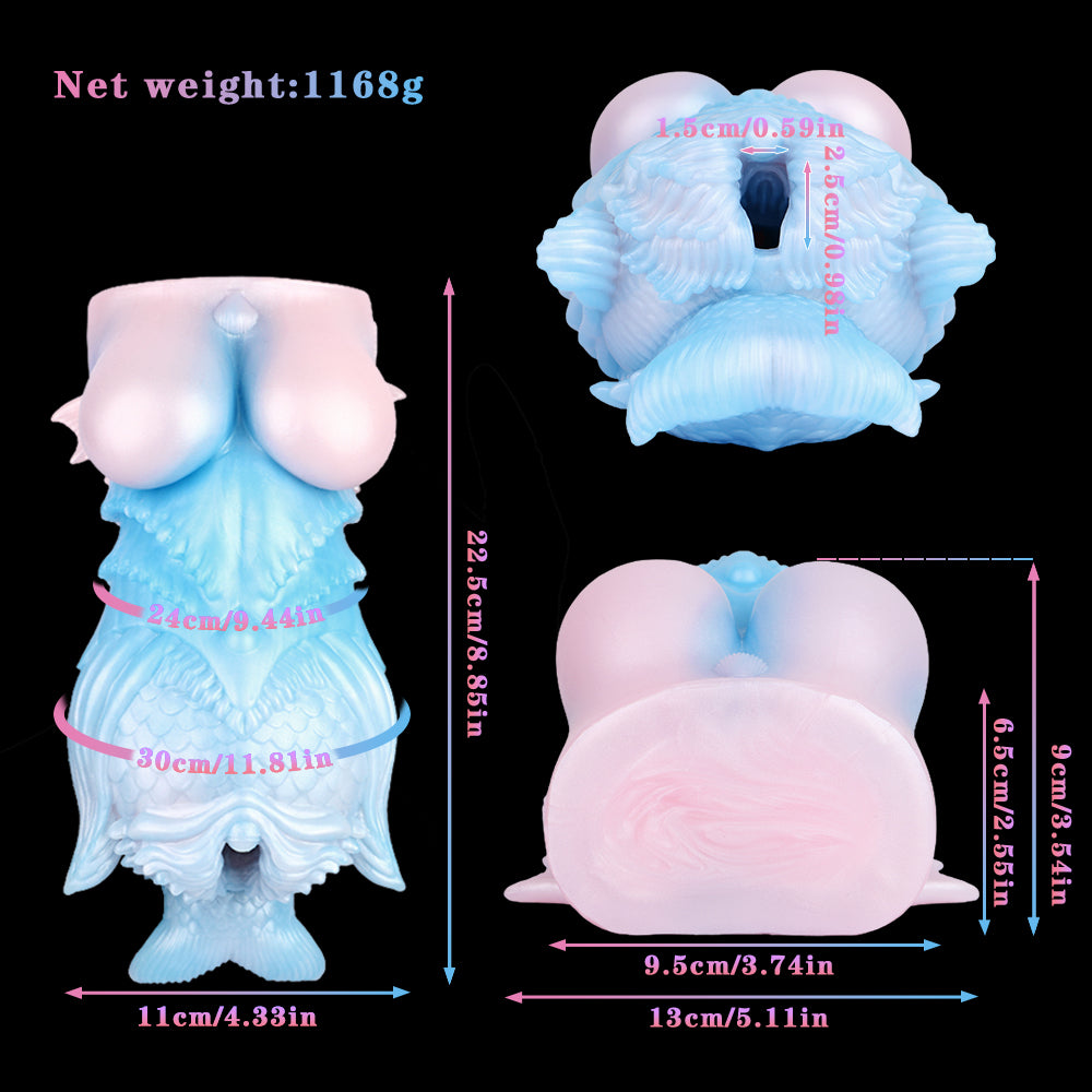 Mermaid Fantasy Pocket Pussy – Ultrarealistische Masturbations-Blowjob-Sexpuppe aus Silikon